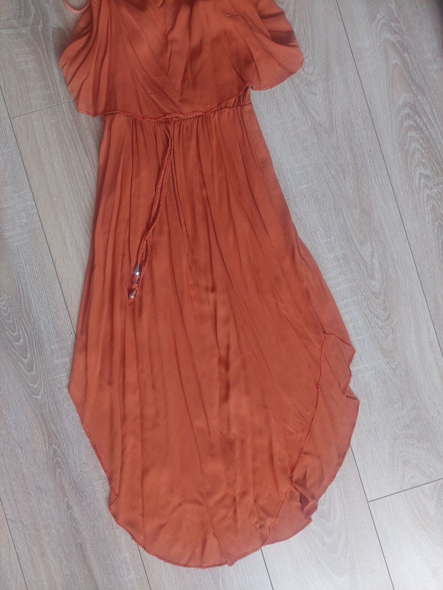 Sukienka pomarańczowa piekna