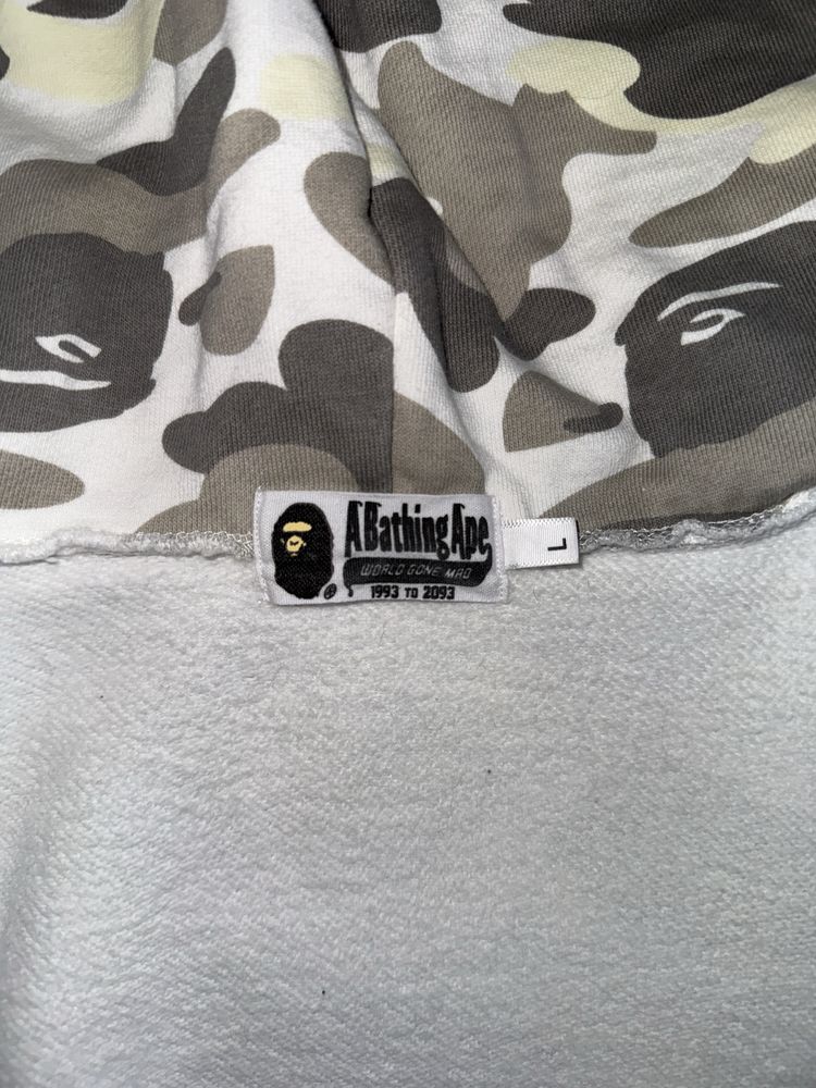 Фул зип худи Bape Shark фосфор