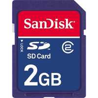 Карта памяти флеш SD 2 GB SanDisk для фотоапарата телефона