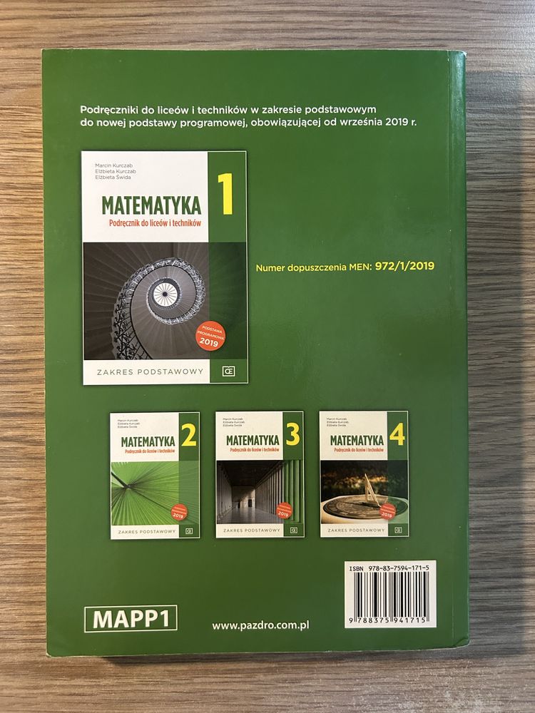 Matematyka Pazdro podręcznik klasa 1