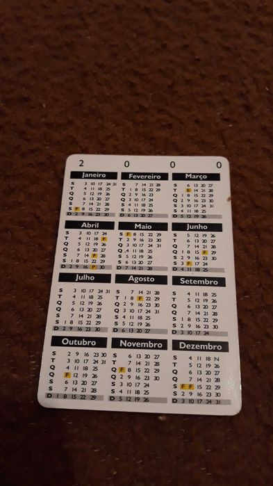 Calendários de bolso - lote 3 / 4 - portes incluídos