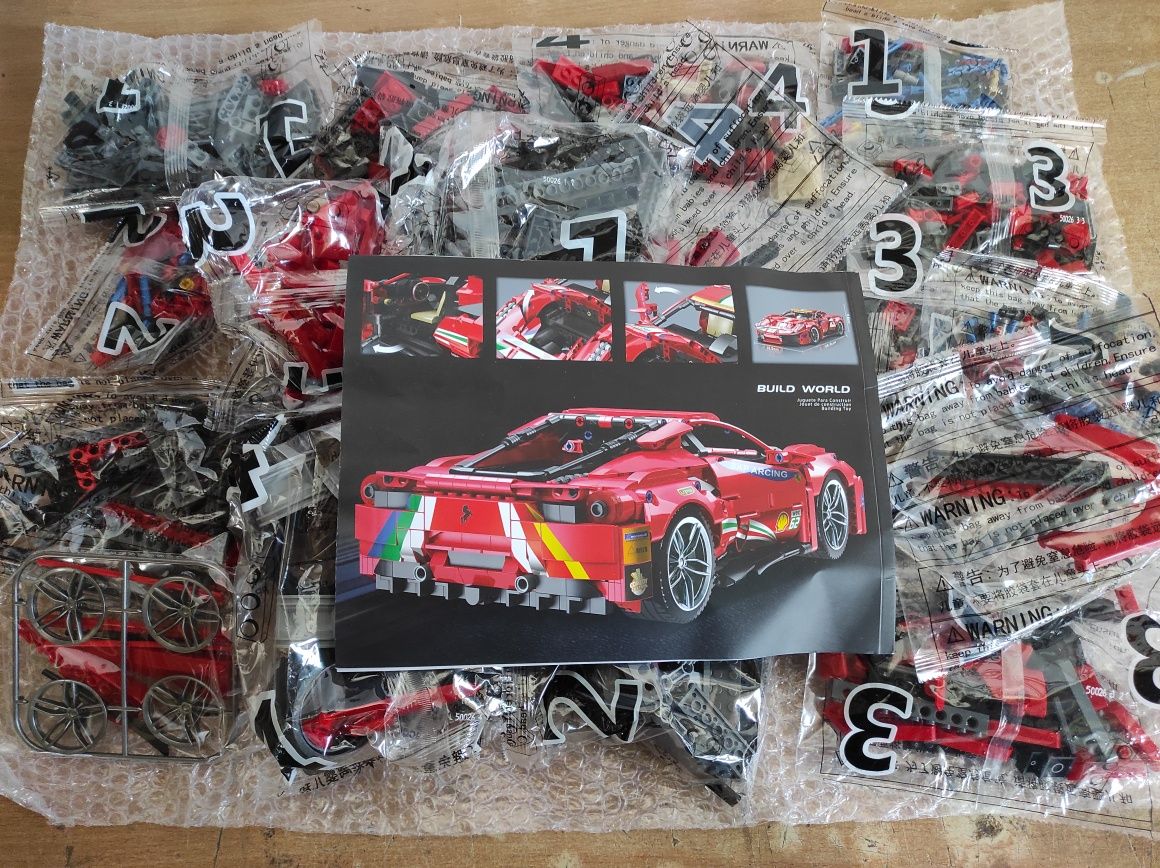 Ferrari 488 Pista klocki technic model