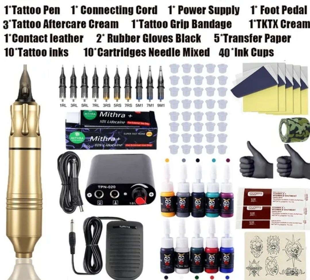 Kit tatuagem para iniciantes