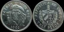 Moeda de 3 Pesos - 2002 - Cuba - Che Guevara