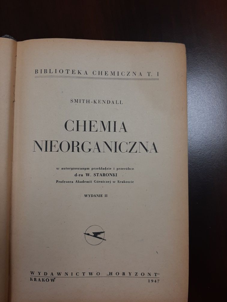 Smith-Kendall, Chemia Nieorganiczna  wy. rok 1947