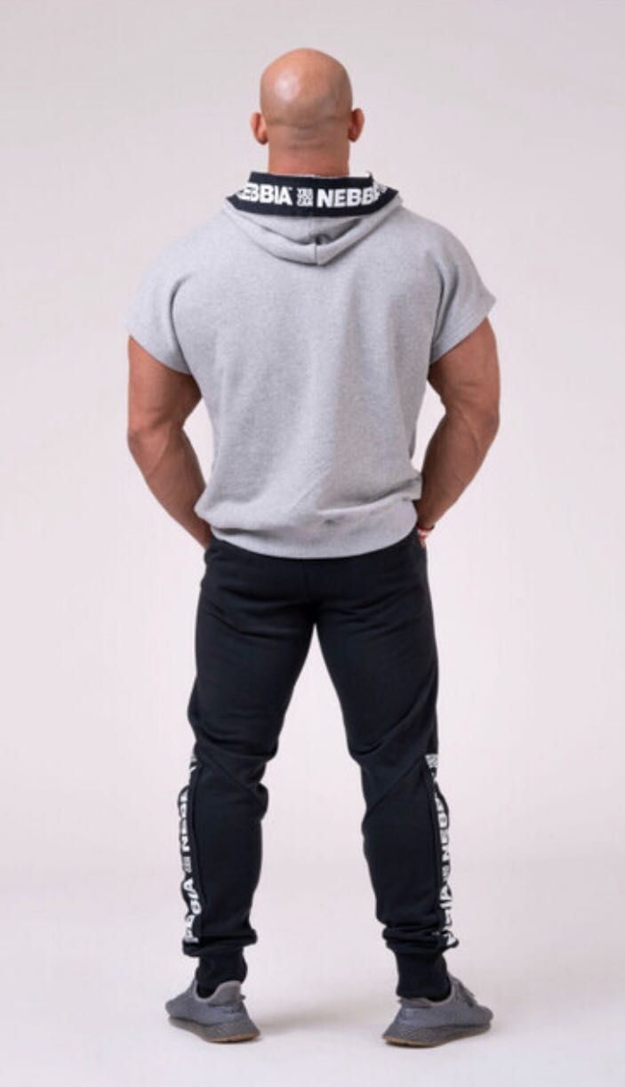 NEBBIA Мужская футболка Reg Top Hoodie - GREY 175