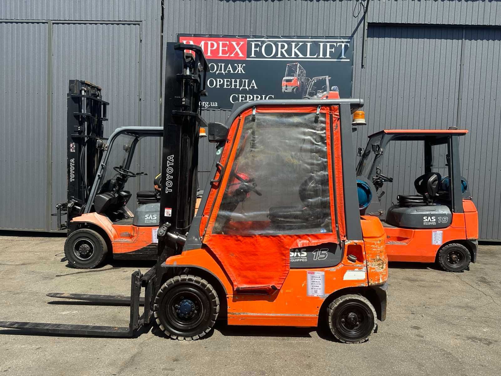 Навантажувач вилковий TOYOTA 42-7FGF20, газовий погрузчик, в наявності