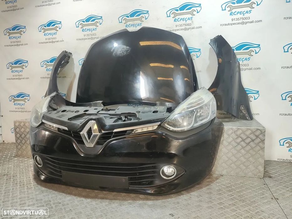Frente Completa Renault Clio 4 IV - Fase 1 - Capot | Capo | Parachoque | Parachoques | Guarda Lamas | Lama | Radiador | Ventilador | Reforço |
