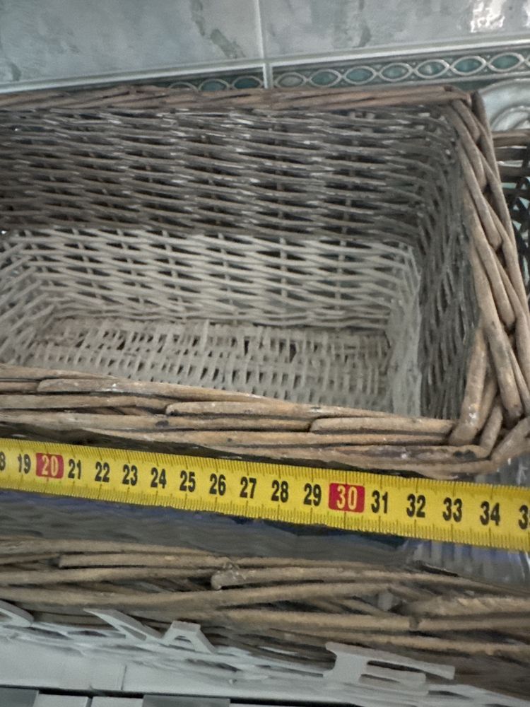 Rattanowy kosz HOME ratan Boho Vintage ratan koszyk