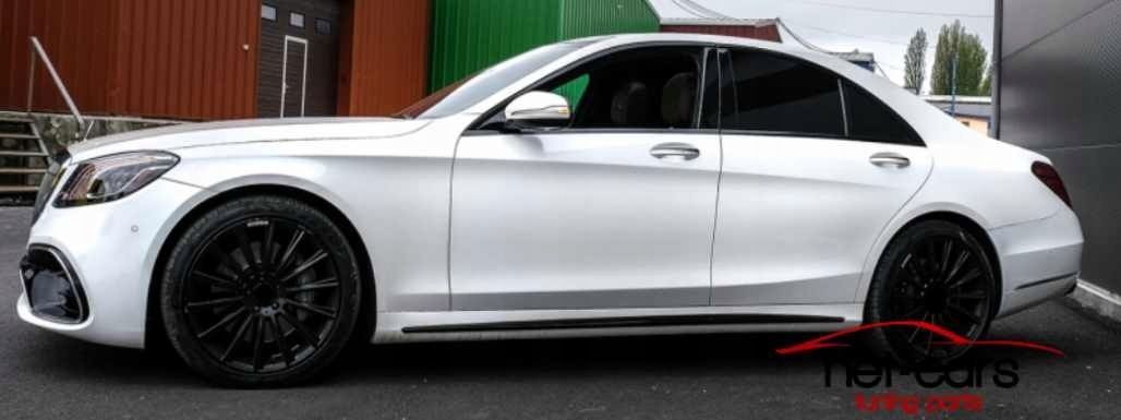 Listwy progowe progi MERCEDES S W222 AMG S63 S65 Long 13-20 czarny poł
