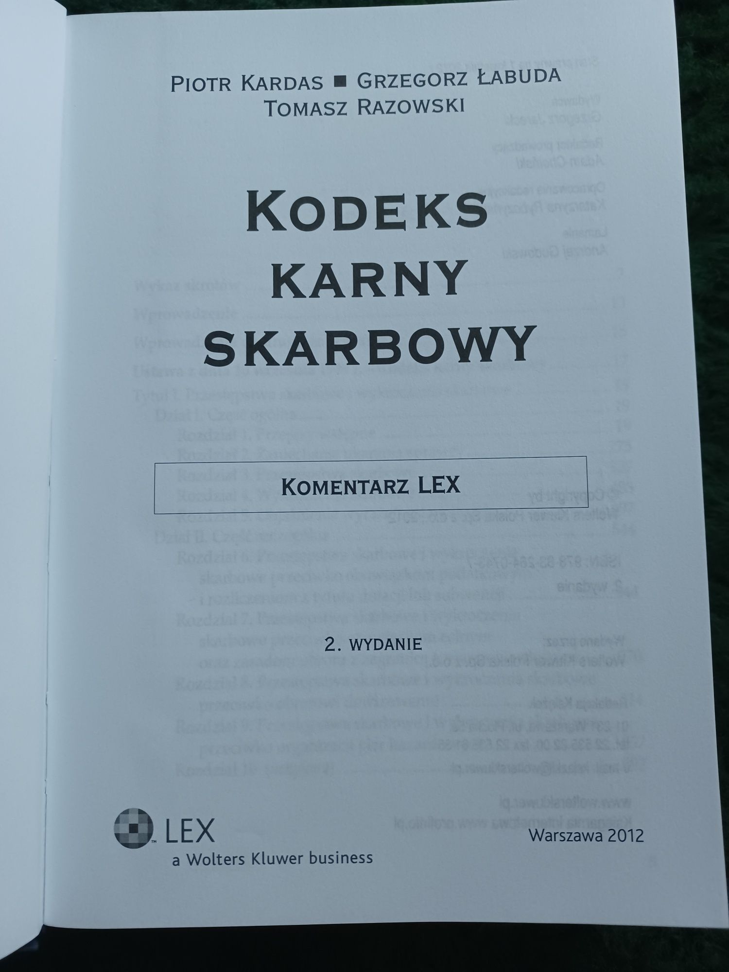 Kodeks karny skarbowy Komentarz 2012