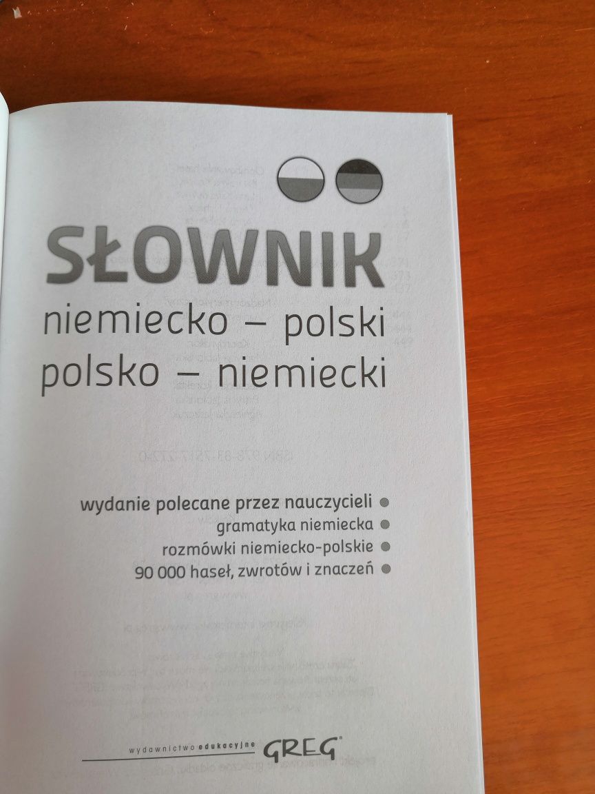 Słownik niemiecko - polski NOWY