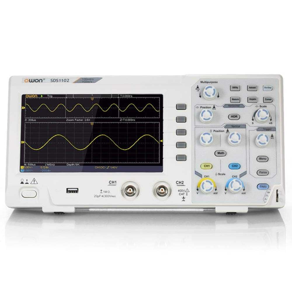 Цифровой двухканальный осциллограф OWON SDS1102