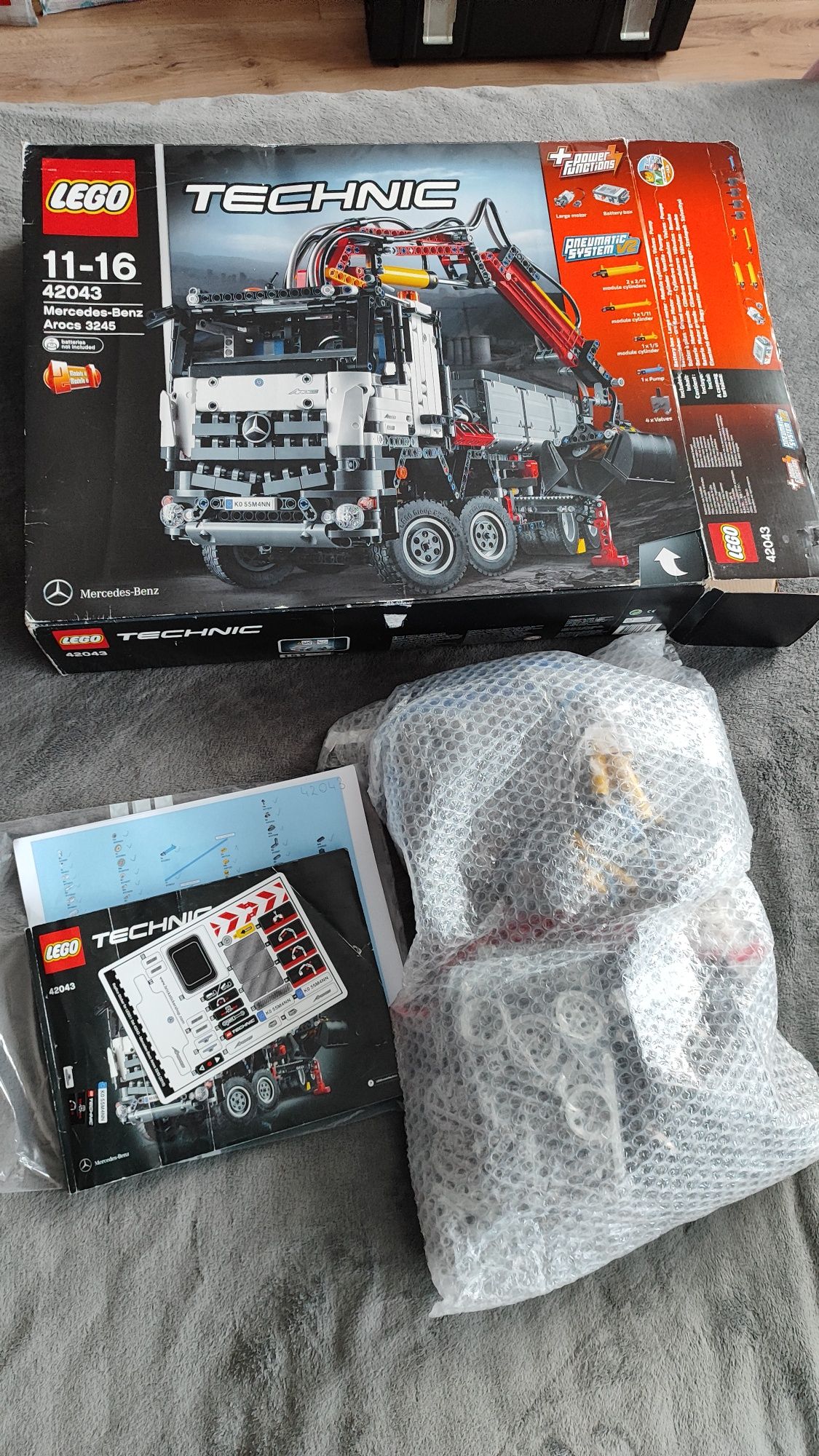LEGO technic 42043 klocki 100%, pudło instrukcja