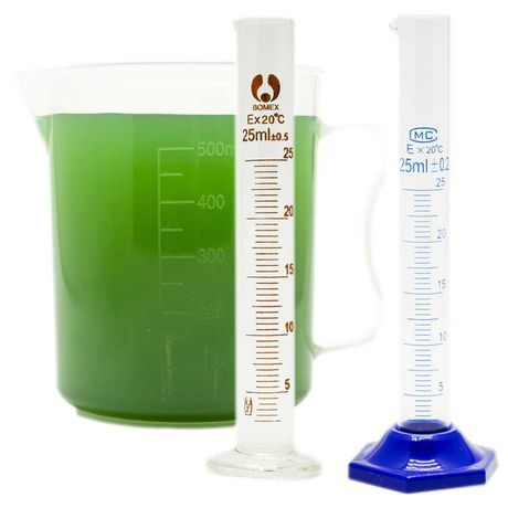 Измерительные цилиндры, стаканы, емкости пластиковые и стеклянные