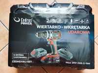 Wiertarko-wkrętarka udarowa CEDRUS POWER+ HD58Li-SET NOWA