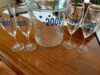 Conjunto de copos de champanhe 2000