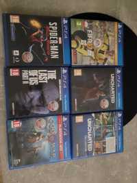 Gry na PS4 God of War, the last of us 2, spiderman, fifa