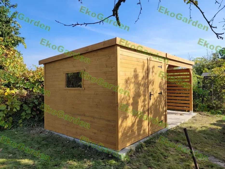 Domek narzędziowy nowoczesny drewutnie