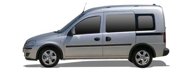 Bagażnik Dachowy Opel COMBO 2002 do 2012 bus bazowy belki relingi haki