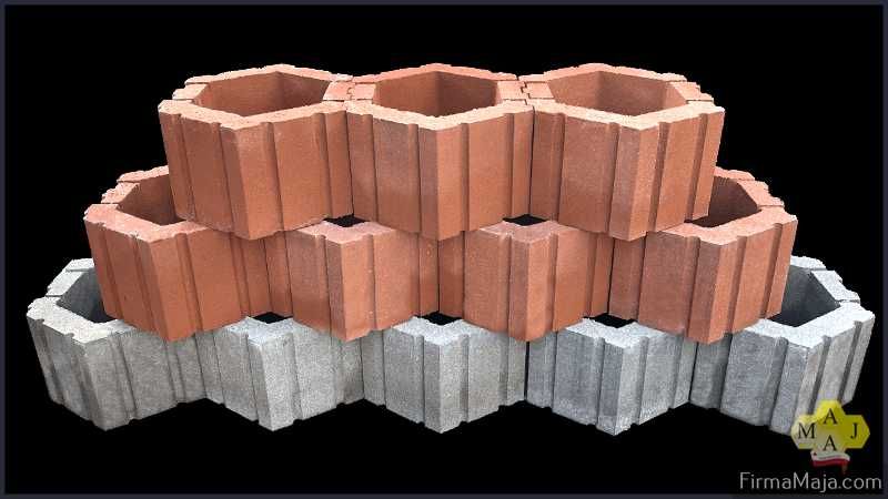 Gazon donica betonowa sześciokąt duże. Gładka masa i dostawa cała Pl