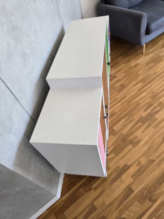 Komoda kolorowa solidna  - drewno egzotyczne - KRAKÓW