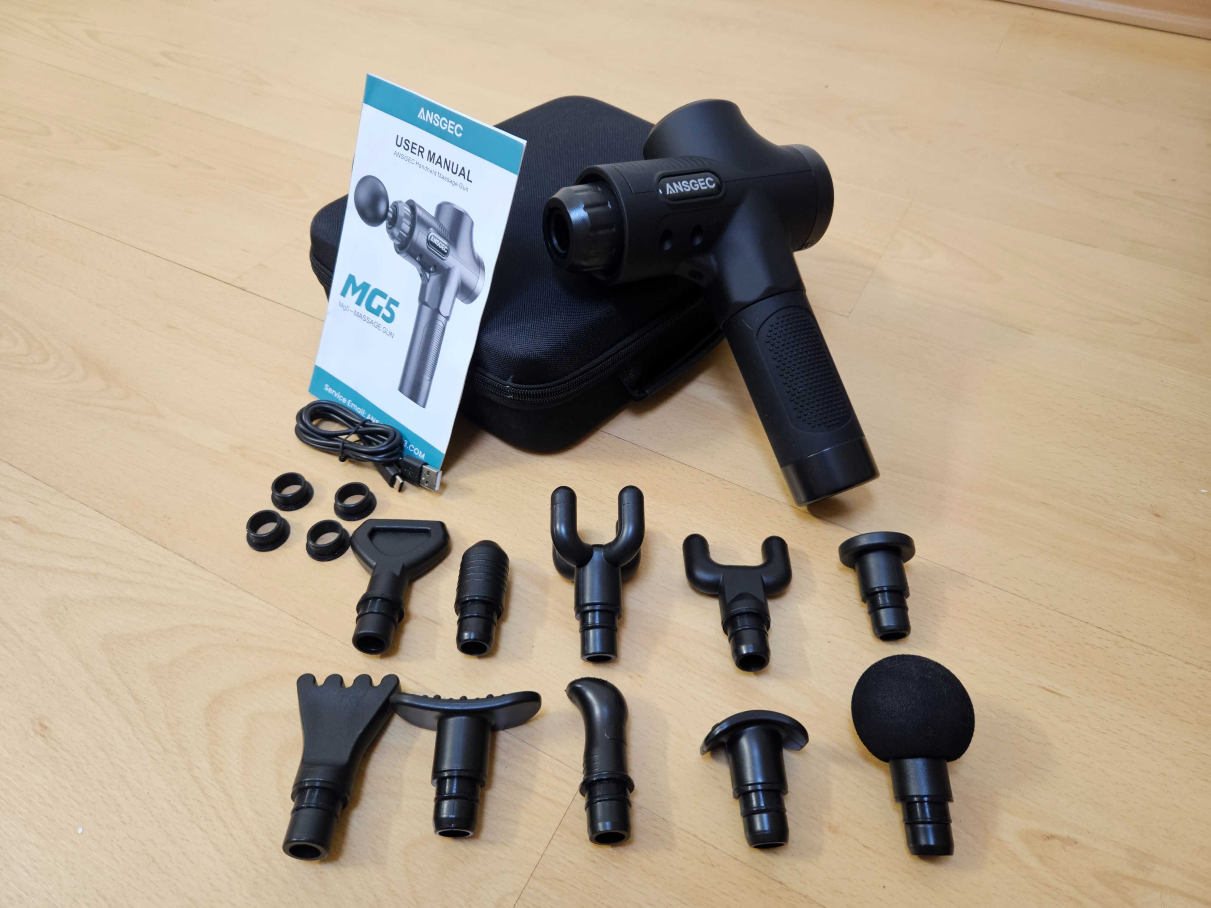 Massageador Pistola Massage Gun Eléctrico 10 cabeças - Marca Ansgec