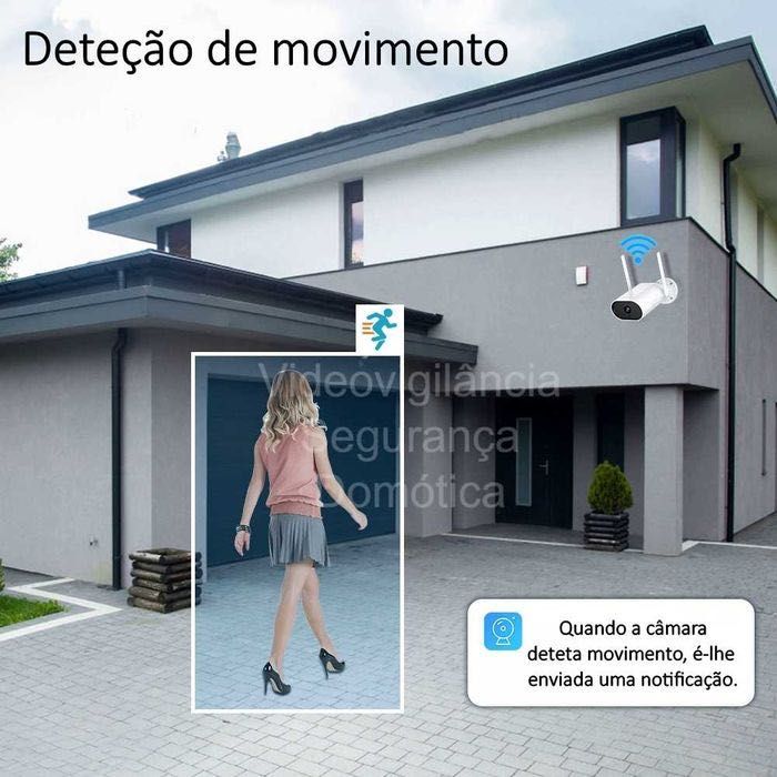 Kit NVR * Câmara CCTV * 5 MP * Sem fios * WiFi * Visão noturna