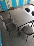 Mesa e 6 caderas como novo