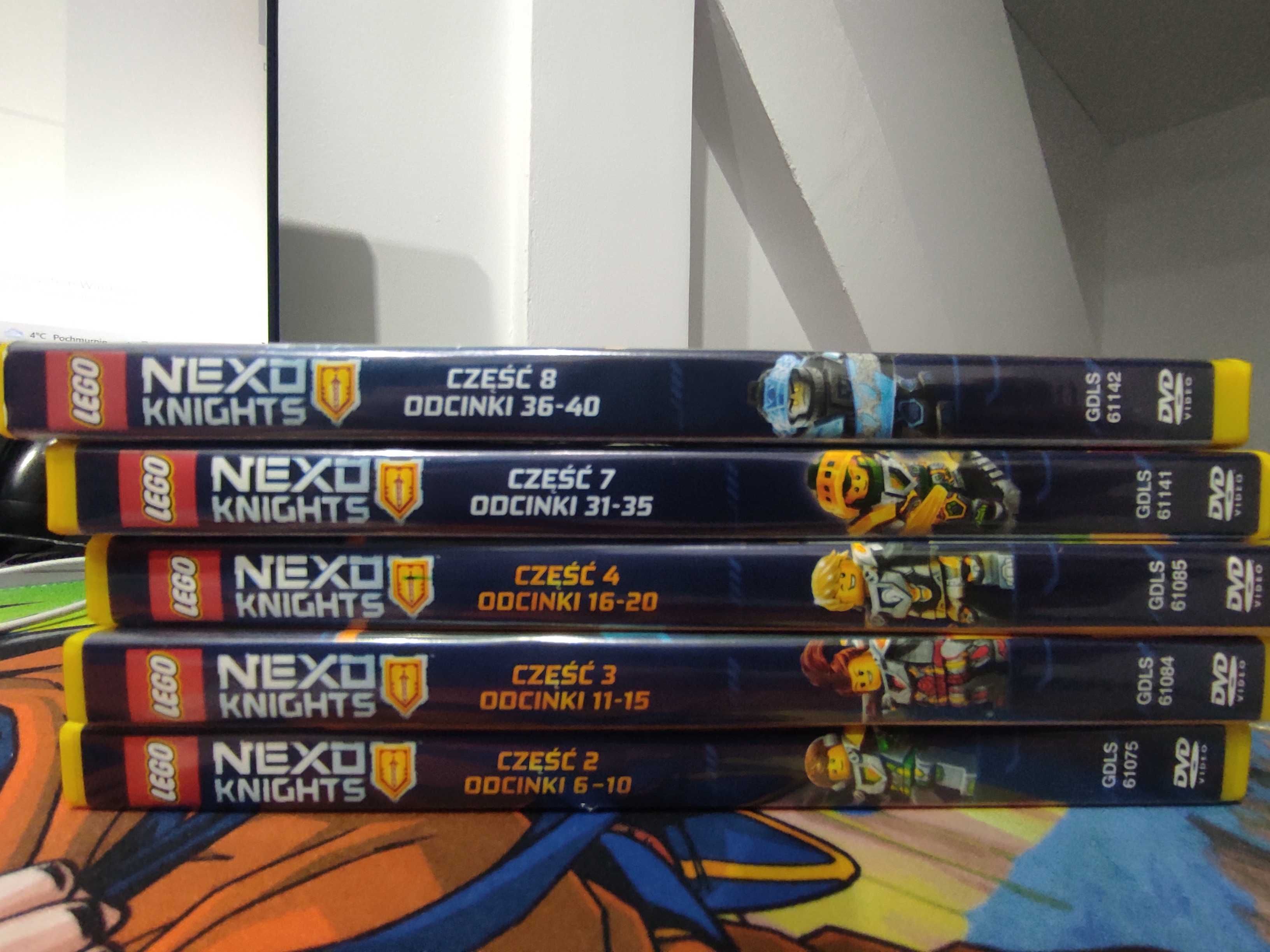 Filmy: Lego Nexo Knights Części 2, 3, 4, 7, 8