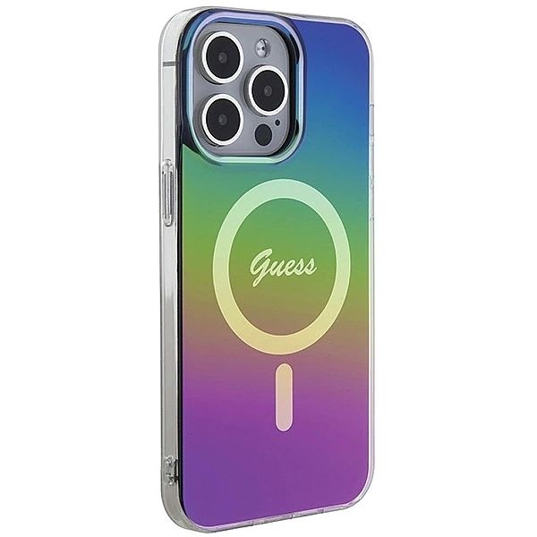 Etui Guess IML Iridescent MagSafe na iPhone 15 Pro Max 6.7" - multikol