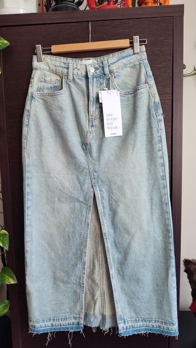 Spódnica jeansowa damska maxi 36 Sinsay