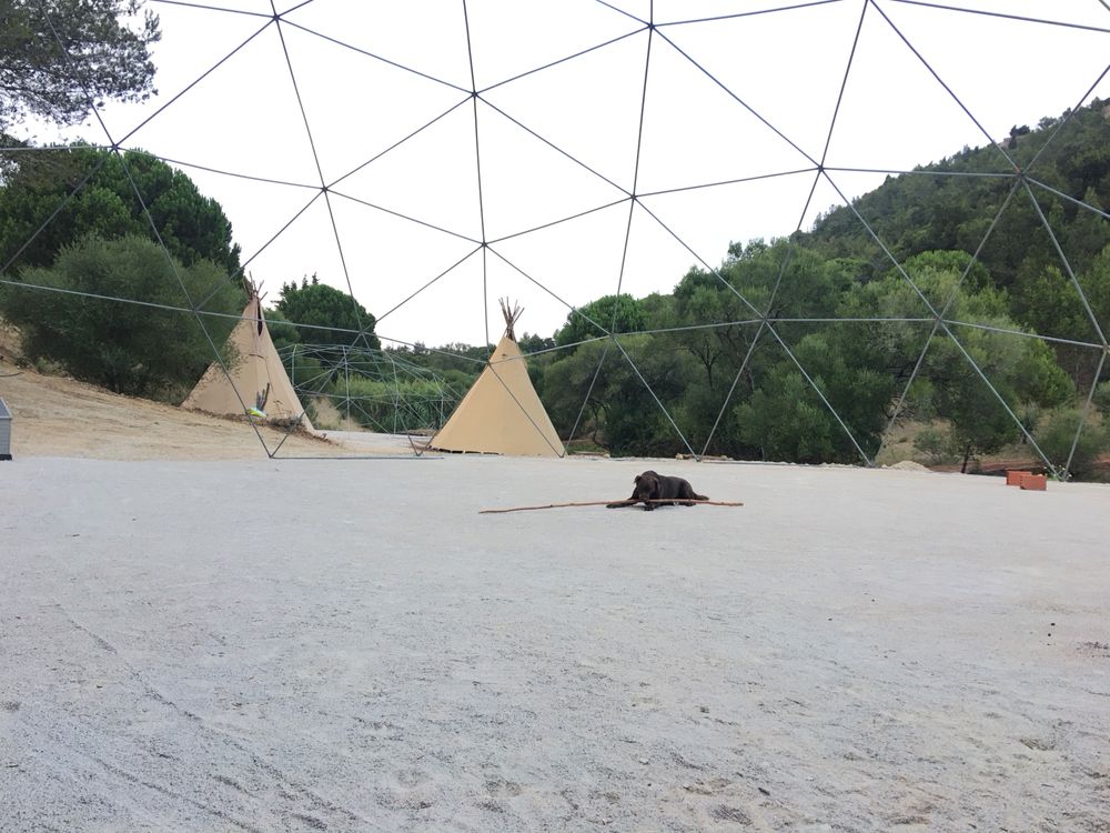 Dome estrutura ferro 18m diametro 7m altura