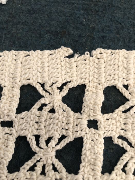 Conjunto de panos em renda feito a mão