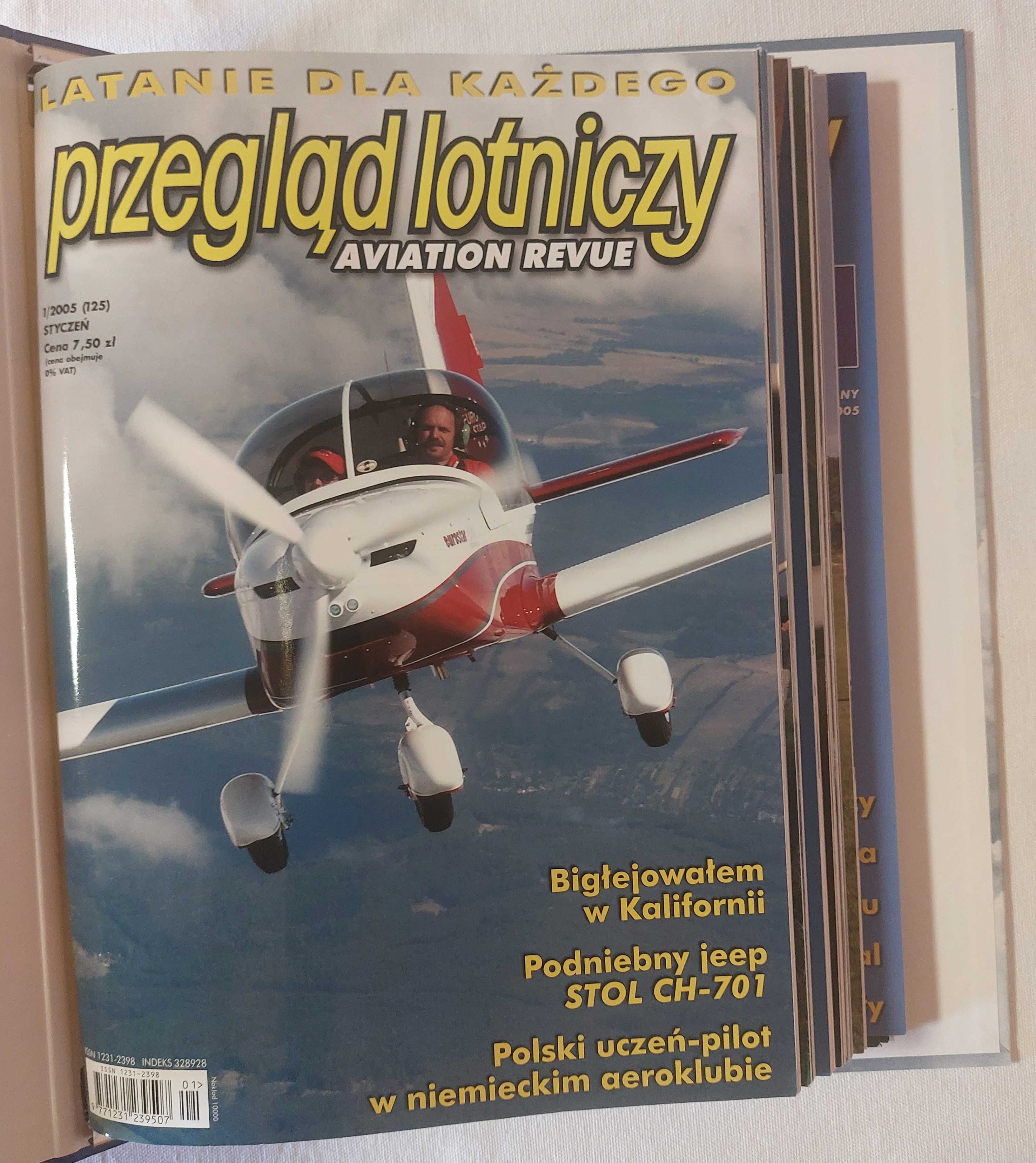 Przegląd Lotniczy PLAR cały rocznik 2005 w segregatorze PLAR