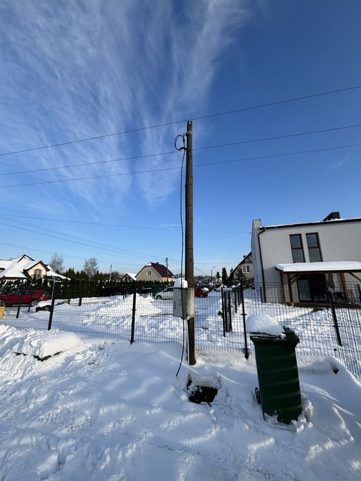 Słup budowlany energetyczny