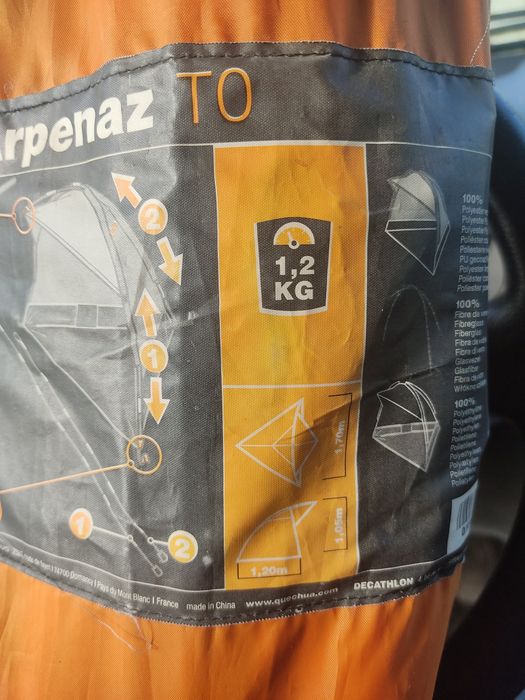 Mini tenda campismo ou praia Arpenaz T0