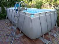 Каркасний басейн Bestway Power Steel 412x201x122 см прямокутний