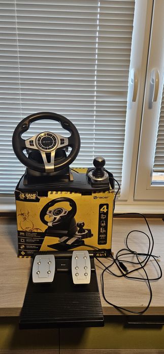 Kierownica Tracer Roadster 4w1 do gier z pedałami  do komputera