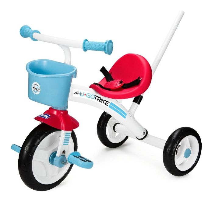 TRICICLO U-GO 2EM1: Triciclo com pega telescópica