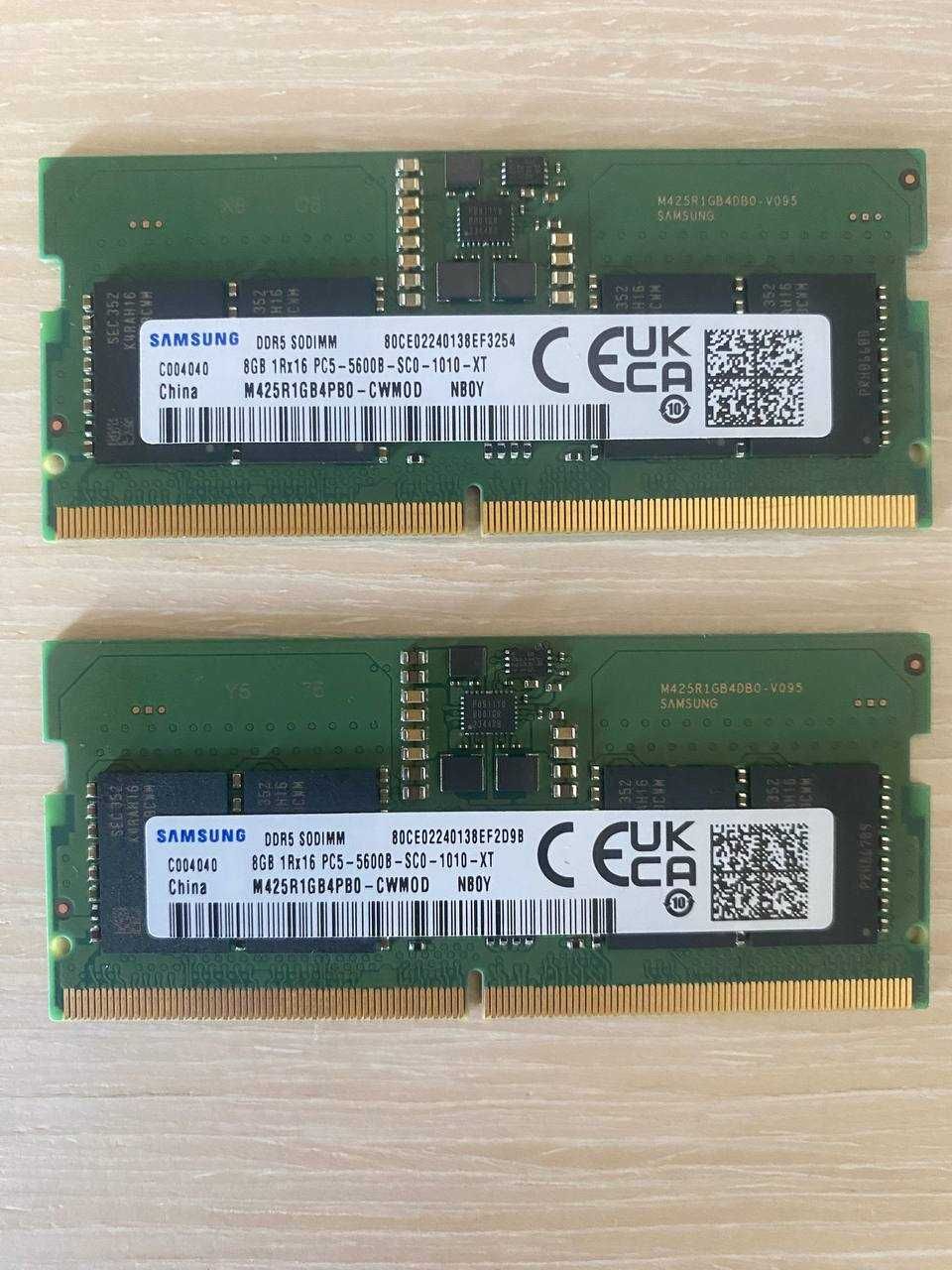 Оперативна пам'ять Samsung SODIMM DDR5 8Gb 1Rx16 PC5-5600B