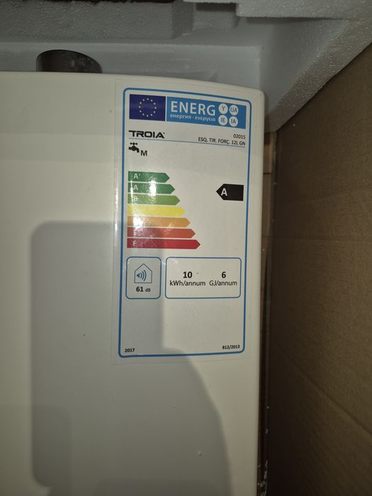 Esquentadore Troia, gaz natural, ventilado