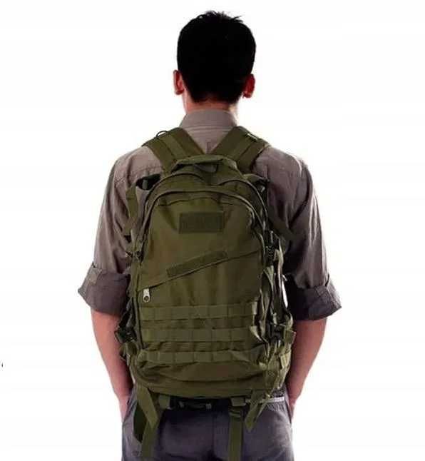 PLECAK WOJSKOWY TAKTYCZNY aż 45L Militarny Survival Black Wędkarski