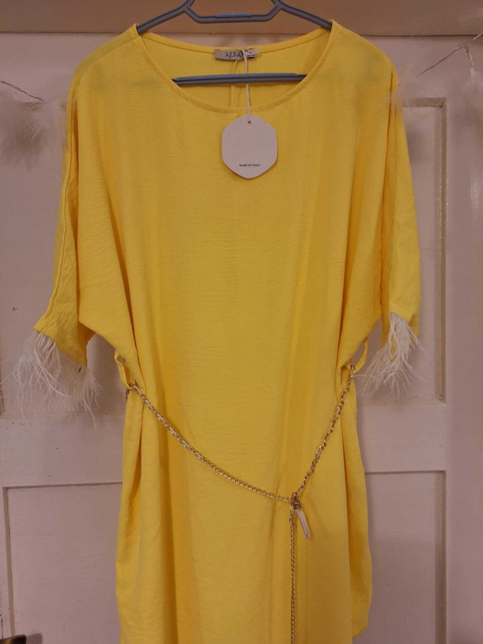 Cudna tunika. Z paseczkiem. Oversize. 40/46