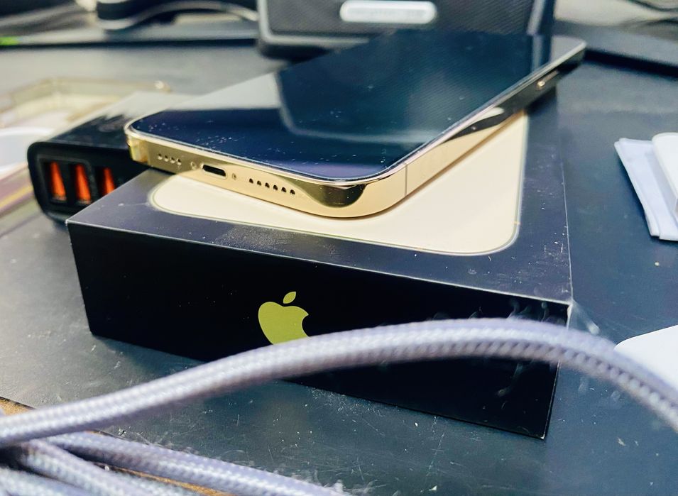 iPhone 13 Pro Max Złoty 256GB Bez Simlocka - Idealny - Zestaw - iDream