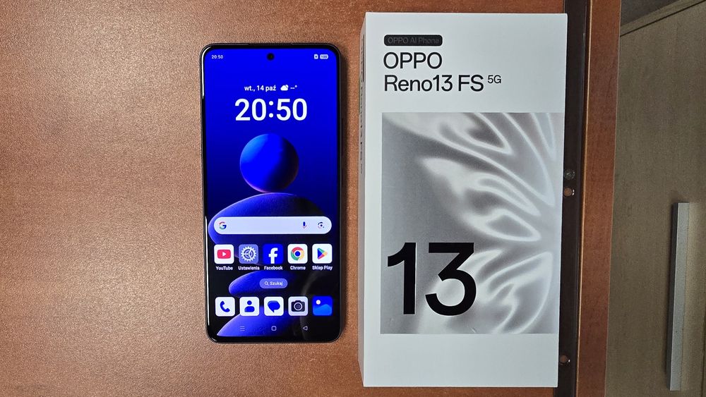 Oppo Reno 13 FS 5G Dual Sim 512GB/12GB RAM granatowy, stan bdb, gwar.