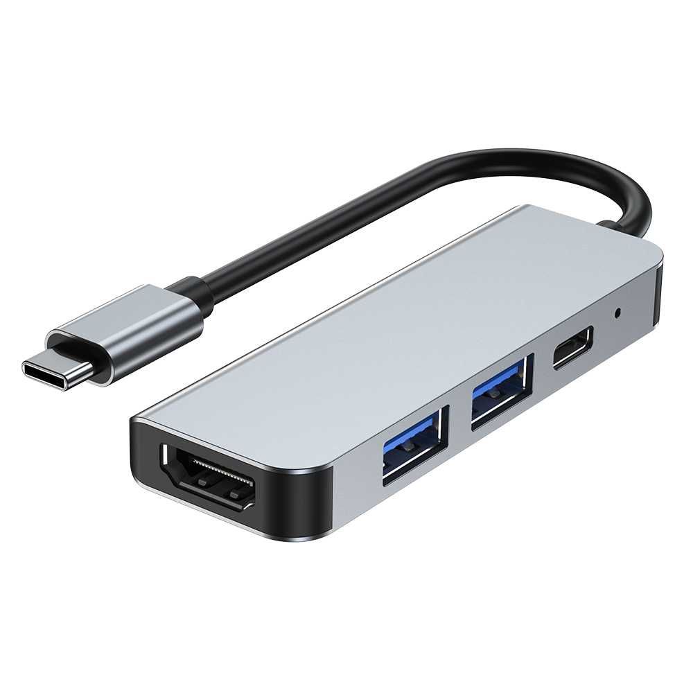 Rozgałęziacz USB HUB przejściówka USB-C 4w1 2xUSB HDMI