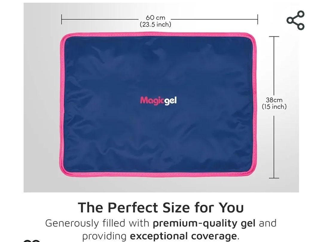 Podkładka chłodząca Magic Gel XXL 60 x 38 cm - mata żelowa na całą gór