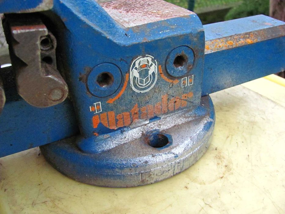 Niemieckie Imadło warsztatowe ślusarskie Matador + dodatkowe szczęki