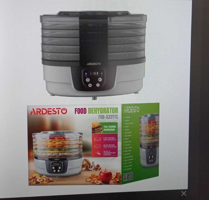 Сушка для фруктів та овочів Ardesto FDB-532TTC